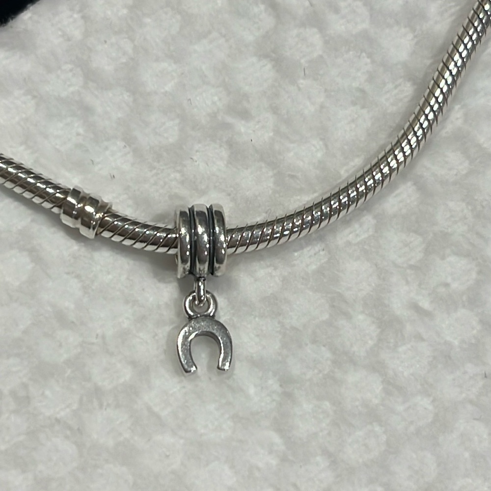 Authentic PANDORA Hanging Horseshoe Charm